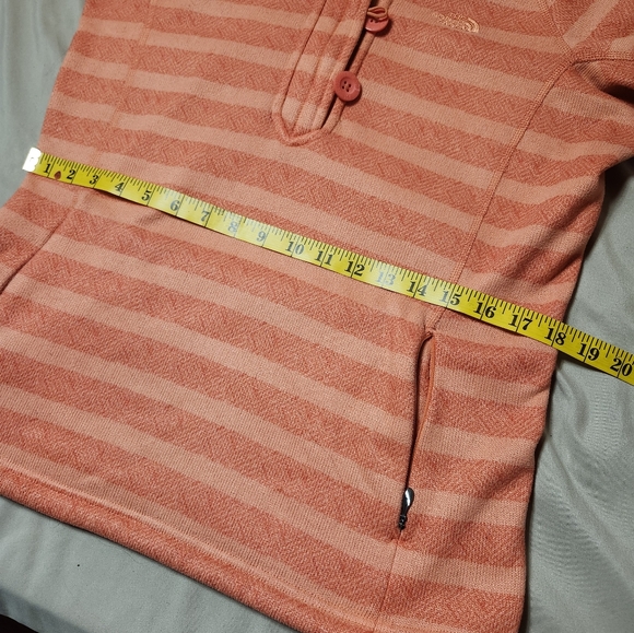 North Face Women's Crescent Sunshine Hoodie Button Up Sweater Pullover Size M - Picture 11 of 14